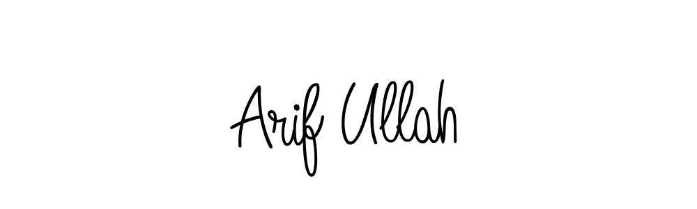 You should practise on your own different ways (Angelique-Rose-font-FFP) to write your name (Arif Ullah) in signature. don't let someone else do it for you. Arif Ullah signature style 5 images and pictures png