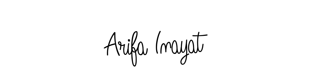 How to make Arifa Inayat signature? Angelique-Rose-font-FFP is a professional autograph style. Create handwritten signature for Arifa Inayat name. Arifa Inayat signature style 5 images and pictures png