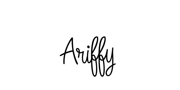 Make a beautiful signature design for name Ariffy. With this signature (Angelique-Rose-font-FFP) style, you can create a handwritten signature for free. Ariffy signature style 5 images and pictures png