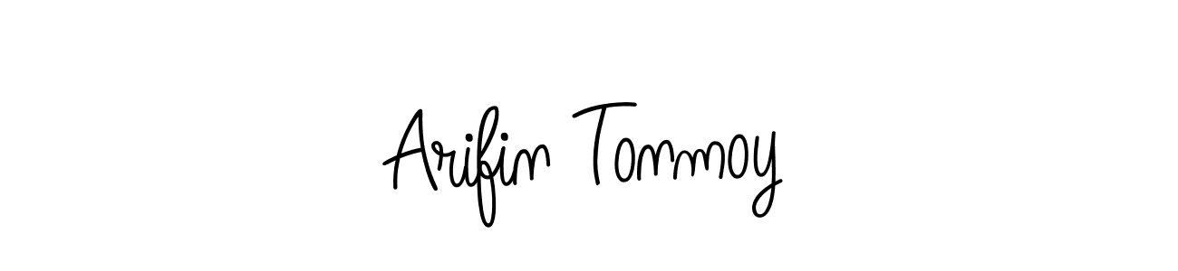 The best way (Angelique-Rose-font-FFP) to make a short signature is to pick only two or three words in your name. The name Arifin Tonmoy include a total of six letters. For converting this name. Arifin Tonmoy signature style 5 images and pictures png