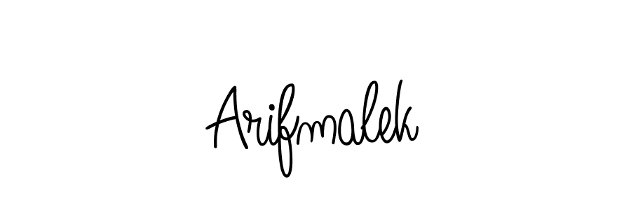 Design your own signature with our free online signature maker. With this signature software, you can create a handwritten (Angelique-Rose-font-FFP) signature for name Arifmalek. Arifmalek signature style 5 images and pictures png