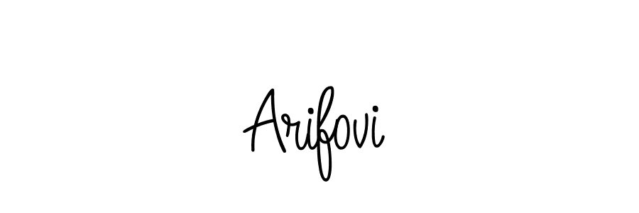 The best way (Angelique-Rose-font-FFP) to make a short signature is to pick only two or three words in your name. The name Arifović include a total of six letters. For converting this name. Arifović signature style 5 images and pictures png