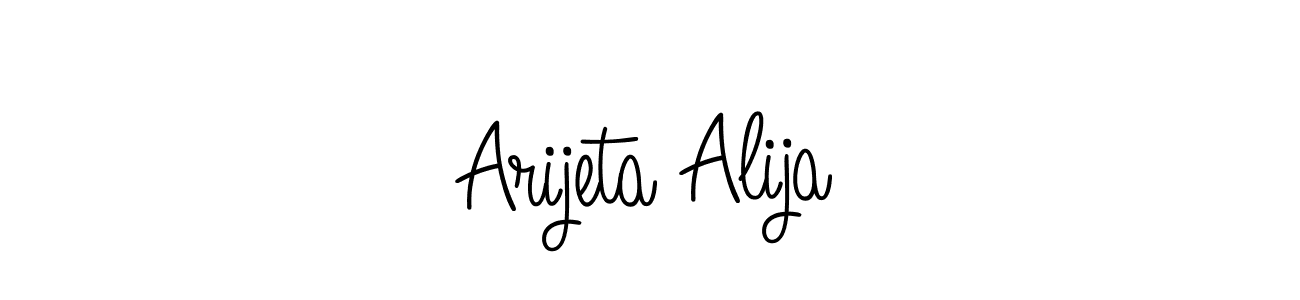 It looks lik you need a new signature style for name Arijeta Alija. Design unique handwritten (Angelique-Rose-font-FFP) signature with our free signature maker in just a few clicks. Arijeta Alija signature style 5 images and pictures png