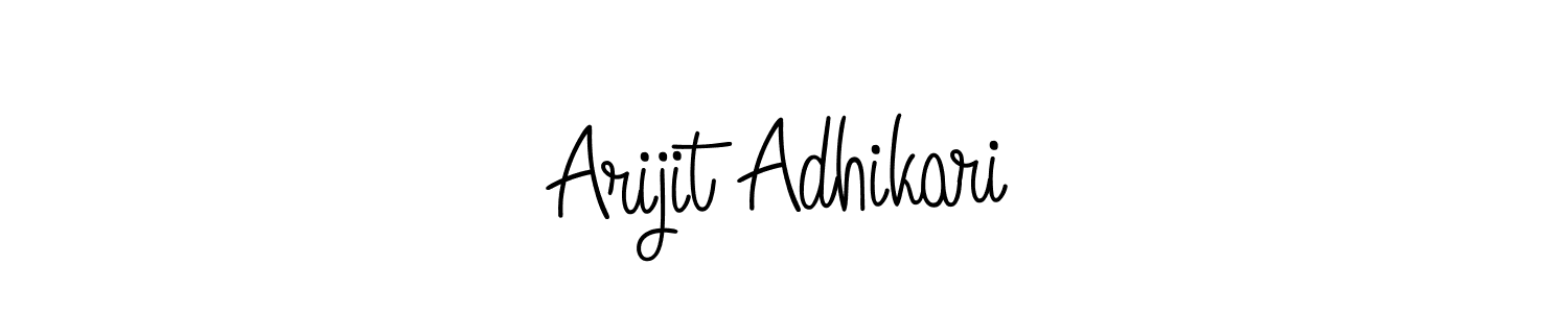 You should practise on your own different ways (Angelique-Rose-font-FFP) to write your name (Arijit Adhikari) in signature. don't let someone else do it for you. Arijit Adhikari signature style 5 images and pictures png