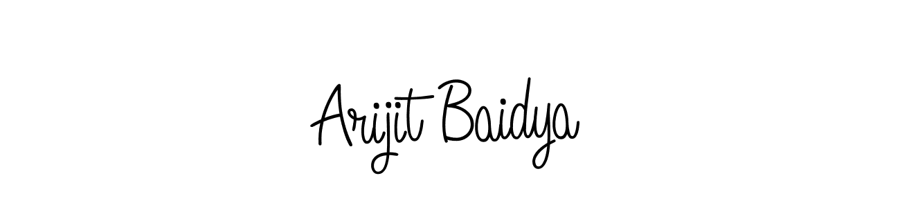 Angelique-Rose-font-FFP is a professional signature style that is perfect for those who want to add a touch of class to their signature. It is also a great choice for those who want to make their signature more unique. Get Arijit Baidya name to fancy signature for free. Arijit Baidya signature style 5 images and pictures png