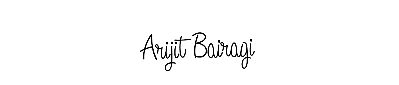 Use a signature maker to create a handwritten signature online. With this signature software, you can design (Angelique-Rose-font-FFP) your own signature for name Arijit Bairagi. Arijit Bairagi signature style 5 images and pictures png