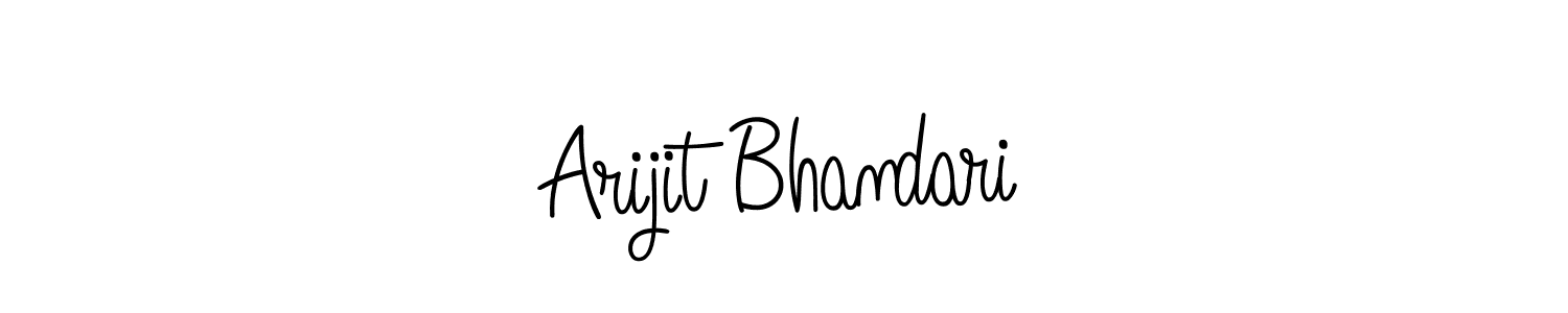 Design your own signature with our free online signature maker. With this signature software, you can create a handwritten (Angelique-Rose-font-FFP) signature for name Arijit Bhandari. Arijit Bhandari signature style 5 images and pictures png