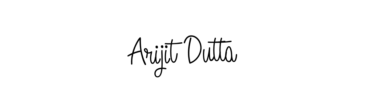 Also we have Arijit Dutta name is the best signature style. Create professional handwritten signature collection using Angelique-Rose-font-FFP autograph style. Arijit Dutta signature style 5 images and pictures png