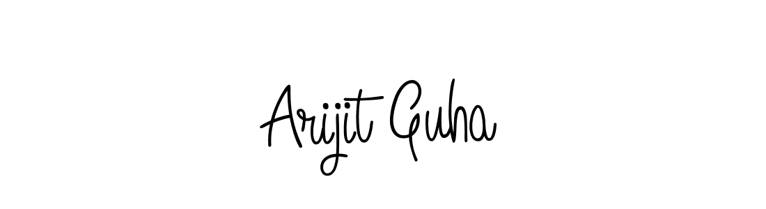 How to make Arijit Guha name signature. Use Angelique-Rose-font-FFP style for creating short signs online. This is the latest handwritten sign. Arijit Guha signature style 5 images and pictures png