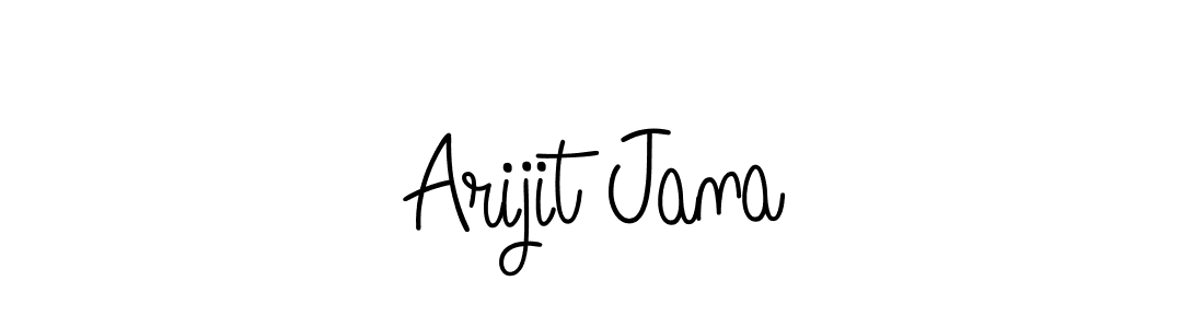 The best way (Angelique-Rose-font-FFP) to make a short signature is to pick only two or three words in your name. The name Arijit Jana include a total of six letters. For converting this name. Arijit Jana signature style 5 images and pictures png