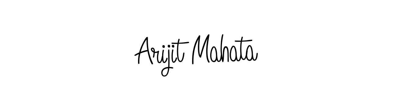 Create a beautiful signature design for name Arijit Mahata. With this signature (Angelique-Rose-font-FFP) fonts, you can make a handwritten signature for free. Arijit Mahata signature style 5 images and pictures png