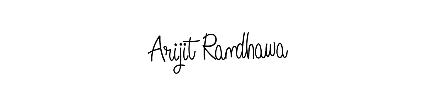 The best way (Angelique-Rose-font-FFP) to make a short signature is to pick only two or three words in your name. The name Arijit Randhawa include a total of six letters. For converting this name. Arijit Randhawa signature style 5 images and pictures png