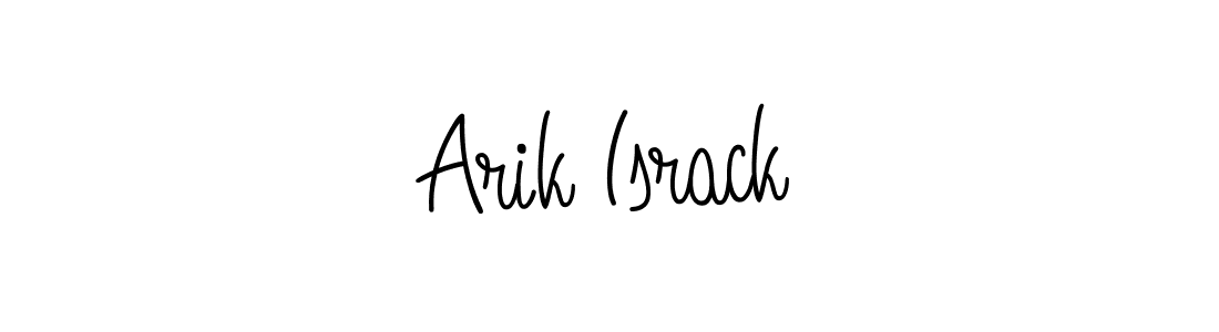 The best way (Angelique-Rose-font-FFP) to make a short signature is to pick only two or three words in your name. The name Arik Israck include a total of six letters. For converting this name. Arik Israck signature style 5 images and pictures png