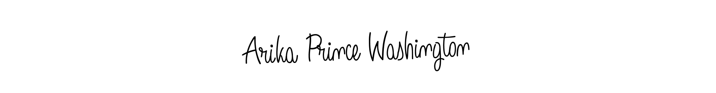 How to make Arika Prince Washington name signature. Use Angelique-Rose-font-FFP style for creating short signs online. This is the latest handwritten sign. Arika Prince Washington signature style 5 images and pictures png