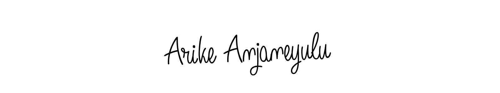 Design your own signature with our free online signature maker. With this signature software, you can create a handwritten (Angelique-Rose-font-FFP) signature for name Arike Anjaneyulu. Arike Anjaneyulu signature style 5 images and pictures png