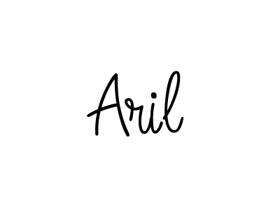 Make a beautiful signature design for name Aril. With this signature (Angelique-Rose-font-FFP) style, you can create a handwritten signature for free. Aril signature style 5 images and pictures png