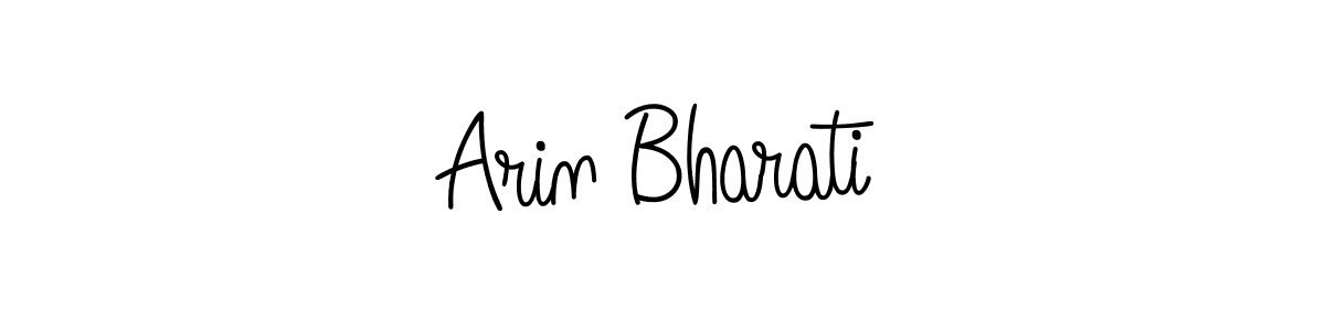 Create a beautiful signature design for name Arin Bharati. With this signature (Angelique-Rose-font-FFP) fonts, you can make a handwritten signature for free. Arin Bharati signature style 5 images and pictures png