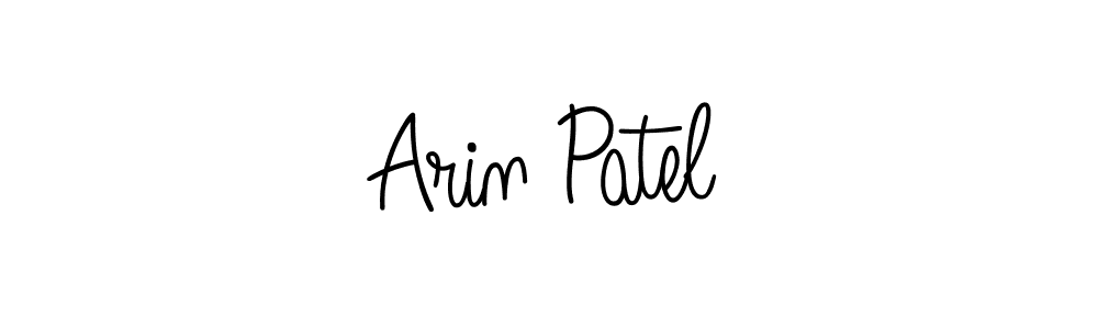 How to make Arin Patel name signature. Use Angelique-Rose-font-FFP style for creating short signs online. This is the latest handwritten sign. Arin Patel signature style 5 images and pictures png