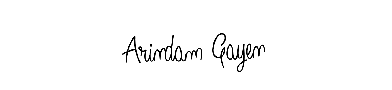 Design your own signature with our free online signature maker. With this signature software, you can create a handwritten (Angelique-Rose-font-FFP) signature for name Arindam Gayen. Arindam Gayen signature style 5 images and pictures png