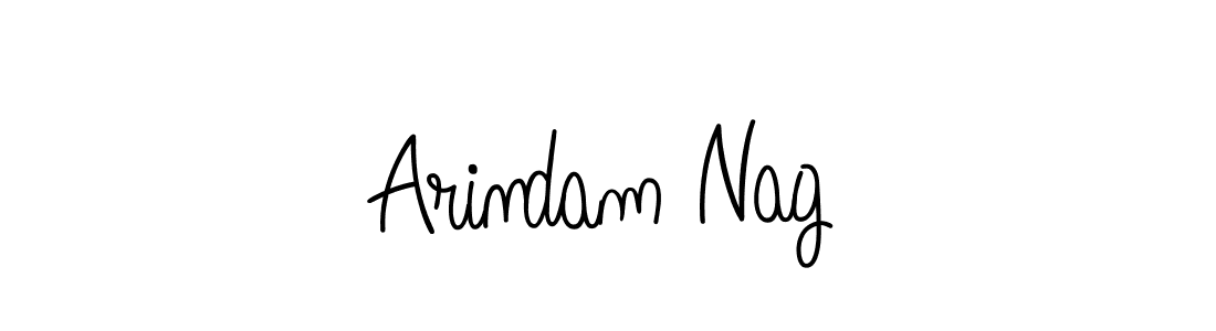 How to make Arindam Nag name signature. Use Angelique-Rose-font-FFP style for creating short signs online. This is the latest handwritten sign. Arindam Nag signature style 5 images and pictures png