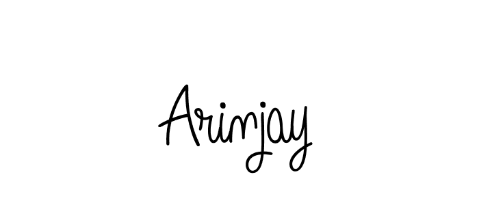 Arinjay stylish signature style. Best Handwritten Sign (Angelique-Rose-font-FFP) for my name. Handwritten Signature Collection Ideas for my name Arinjay. Arinjay signature style 5 images and pictures png