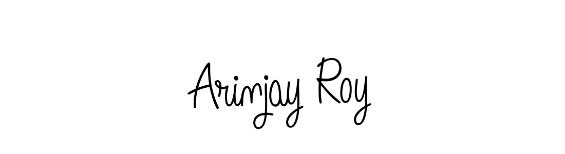 Make a beautiful signature design for name Arinjay Roy. With this signature (Angelique-Rose-font-FFP) style, you can create a handwritten signature for free. Arinjay Roy signature style 5 images and pictures png