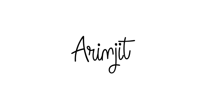 How to make Arinjit name signature. Use Angelique-Rose-font-FFP style for creating short signs online. This is the latest handwritten sign. Arinjit signature style 5 images and pictures png