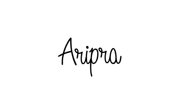 You should practise on your own different ways (Angelique-Rose-font-FFP) to write your name (Aripra) in signature. don't let someone else do it for you. Aripra signature style 5 images and pictures png