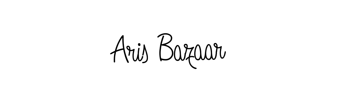 You should practise on your own different ways (Angelique-Rose-font-FFP) to write your name (Aris Bazaar) in signature. don't let someone else do it for you. Aris Bazaar signature style 5 images and pictures png