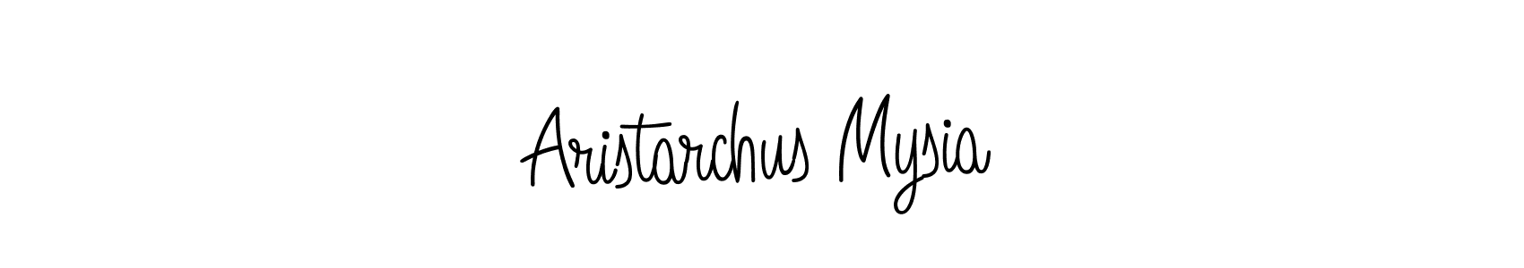 How to make Aristarchus Mysia signature? Angelique-Rose-font-FFP is a professional autograph style. Create handwritten signature for Aristarchus Mysia name. Aristarchus Mysia signature style 5 images and pictures png