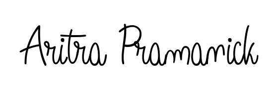 A dynamic signature style for Aritra Pramanick using Angelique-Rose-font-FFP script. Designed to look authentic, handwritten, and professional. Aritra Pramanick signature style 5 images and pictures png