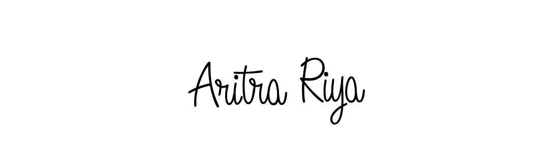 You should practise on your own different ways (Angelique-Rose-font-FFP) to write your name (Aritra Riya) in signature. don't let someone else do it for you. Aritra Riya signature style 5 images and pictures png