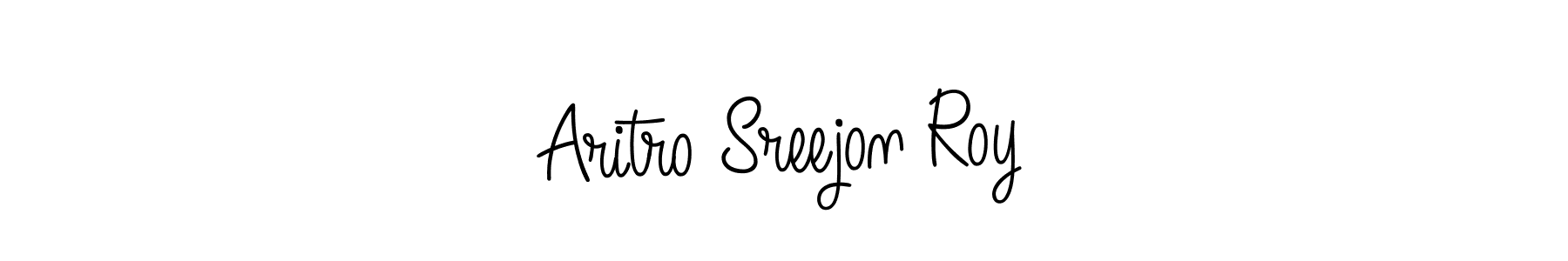Create a beautiful signature design for name Aritro Sreejon Roy. With this signature (Angelique-Rose-font-FFP) fonts, you can make a handwritten signature for free. Aritro Sreejon Roy signature style 5 images and pictures png