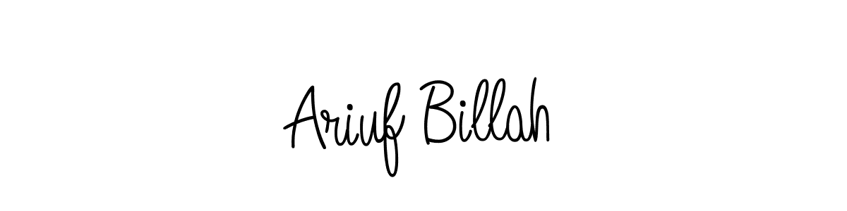 How to Draw Ariuf Billah signature style? Angelique-Rose-font-FFP is a latest design signature styles for name Ariuf Billah. Ariuf Billah signature style 5 images and pictures png