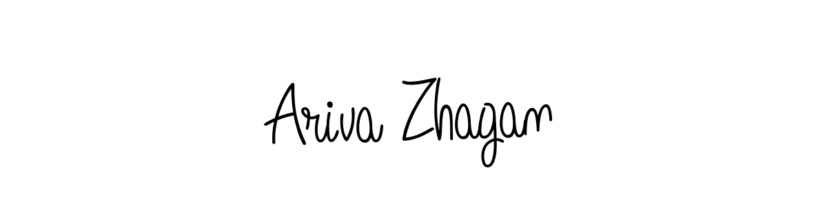 You can use this online signature creator to create a handwritten signature for the name Ariva Zhagan. This is the best online autograph maker. Ariva Zhagan signature style 5 images and pictures png