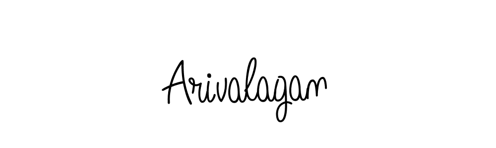 You should practise on your own different ways (Angelique-Rose-font-FFP) to write your name (Arivalagan) in signature. don't let someone else do it for you. Arivalagan signature style 5 images and pictures png