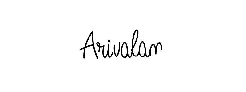The best way (Angelique-Rose-font-FFP) to make a short signature is to pick only two or three words in your name. The name Arivalan include a total of six letters. For converting this name. Arivalan signature style 5 images and pictures png