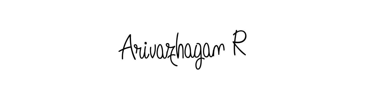 Also we have Arivazhagan R name is the best signature style. Create professional handwritten signature collection using Angelique-Rose-font-FFP autograph style. Arivazhagan R signature style 5 images and pictures png