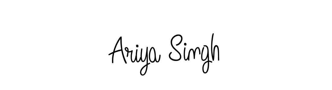 if you are searching for the best signature style for your name Ariya Singh. so please give up your signature search. here we have designed multiple signature styles  using Angelique-Rose-font-FFP. Ariya Singh signature style 5 images and pictures png