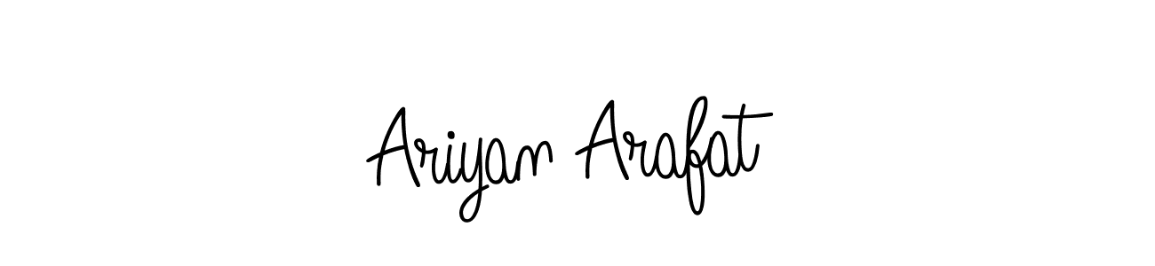 Design your own signature with our free online signature maker. With this signature software, you can create a handwritten (Angelique-Rose-font-FFP) signature for name Ariyan Arafat. Ariyan Arafat signature style 5 images and pictures png