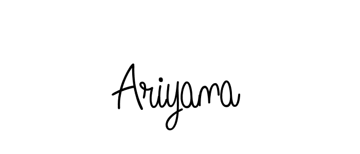 Also we have Ariyana name is the best signature style. Create professional handwritten signature collection using Angelique-Rose-font-FFP autograph style. Ariyana signature style 5 images and pictures png