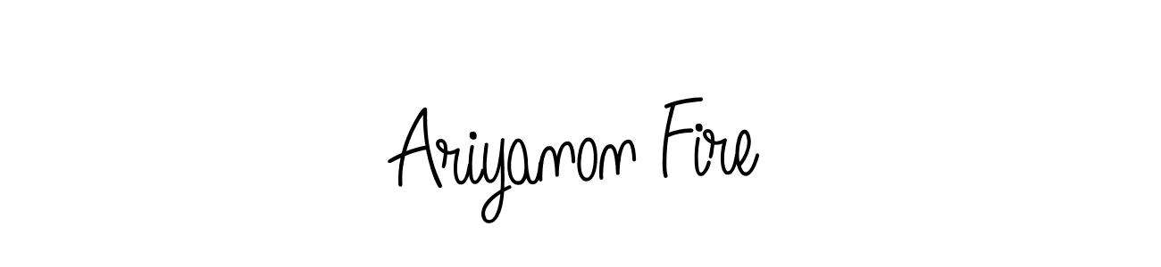 Also You can easily find your signature by using the search form. We will create Ariyanon Fire name handwritten signature images for you free of cost using Angelique-Rose-font-FFP sign style. Ariyanon Fire signature style 5 images and pictures png