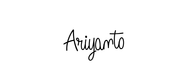 Design your own signature with our free online signature maker. With this signature software, you can create a handwritten (Angelique-Rose-font-FFP) signature for name Ariyanto. Ariyanto signature style 5 images and pictures png