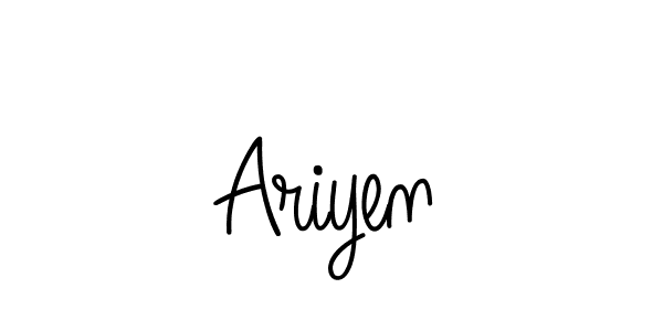 Also we have Ariyen name is the best signature style. Create professional handwritten signature collection using Angelique-Rose-font-FFP autograph style. Ariyen signature style 5 images and pictures png