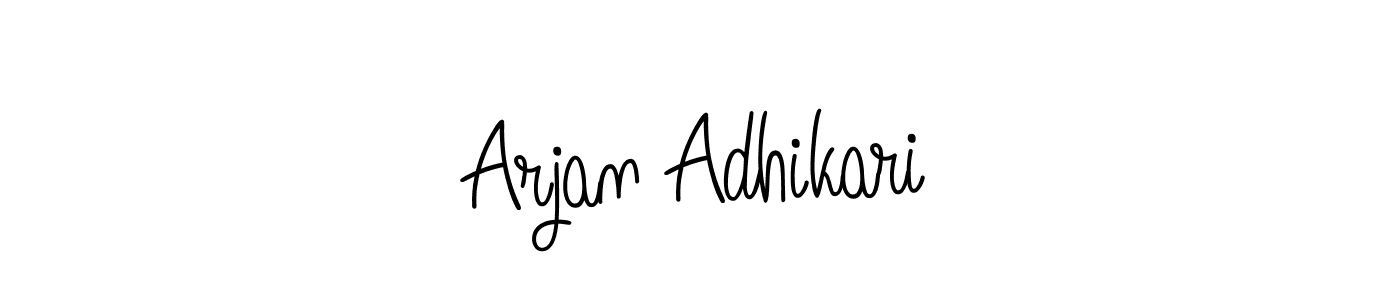 How to make Arjan Adhikari signature? Angelique-Rose-font-FFP is a professional autograph style. Create handwritten signature for Arjan Adhikari name. Arjan Adhikari signature style 5 images and pictures png