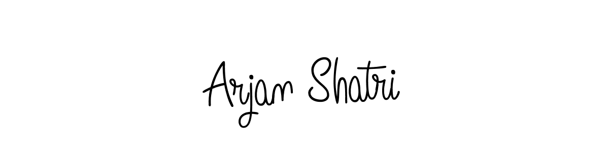 Design your own signature with our free online signature maker. With this signature software, you can create a handwritten (Angelique-Rose-font-FFP) signature for name Arjan Shatri. Arjan Shatri signature style 5 images and pictures png