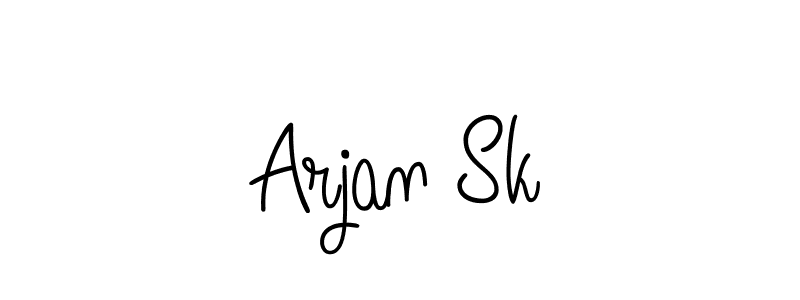 if you are searching for the best signature style for your name Arjan Sk. so please give up your signature search. here we have designed multiple signature styles  using Angelique-Rose-font-FFP. Arjan Sk signature style 5 images and pictures png