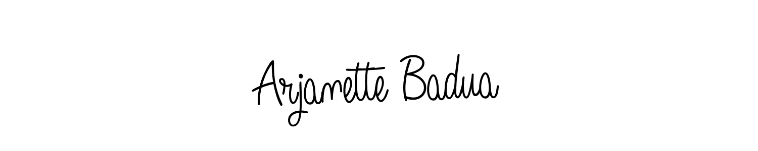 Check out images of Autograph of Arjanette Badua name. Actor Arjanette Badua Signature Style. Angelique-Rose-font-FFP is a professional sign style online. Arjanette Badua signature style 5 images and pictures png