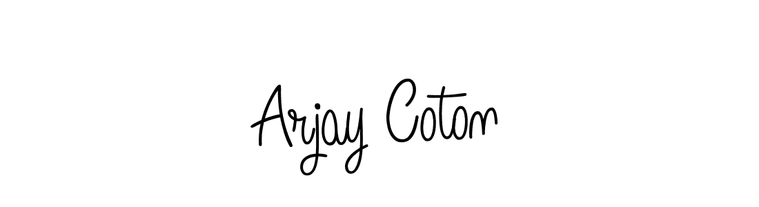 This is the best signature style for the Arjay Coton name. Also you like these signature font (Angelique-Rose-font-FFP). Mix name signature. Arjay Coton signature style 5 images and pictures png