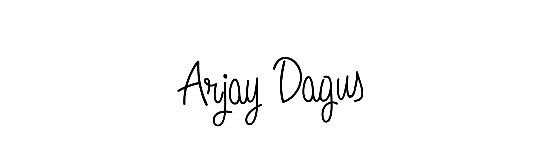 How to make Arjay Dagus name signature. Use Angelique-Rose-font-FFP style for creating short signs online. This is the latest handwritten sign. Arjay Dagus signature style 5 images and pictures png